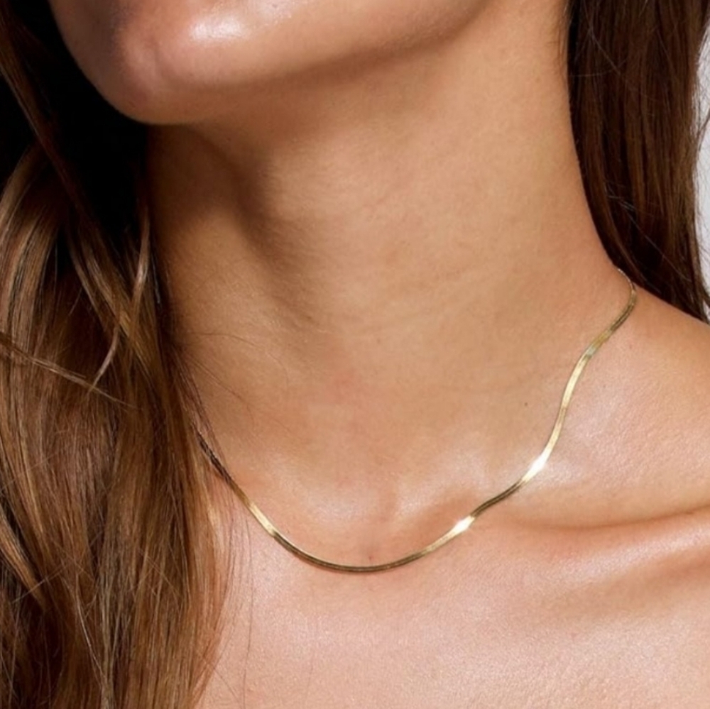 COPY - Gold filled layering necklaces (3). 14.5-16.5 inch. Womens layering piec… - Picture 4 of 5